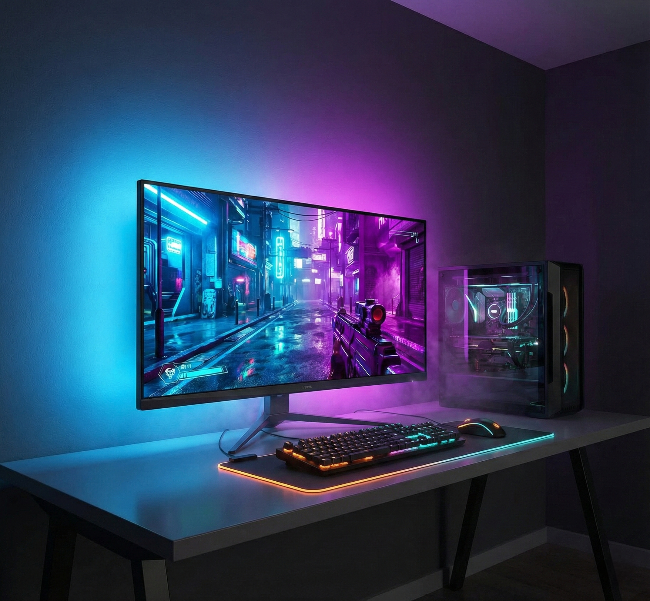 Smart Living Space GLEONS lighting on